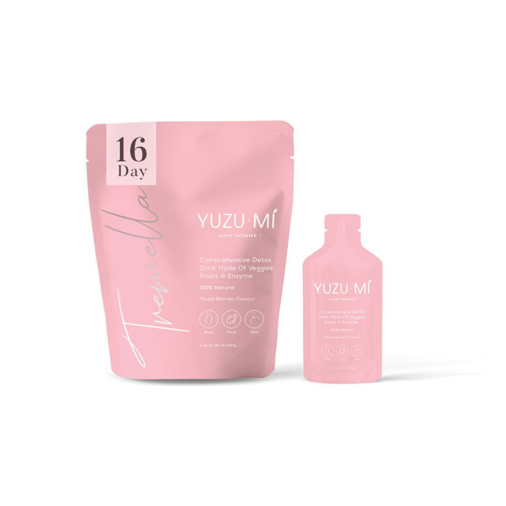 TREMELLA | [C18] YUZUMI 蔬果植物酵素綜合美白排毒飲(16枚x 20g) [平行進口] 減肥 瘦身 纖體 卡路里控制 生酮 減肚腩 宿便 便秘壓力 暗瘡衰老 去浮腫 美白 (FM)