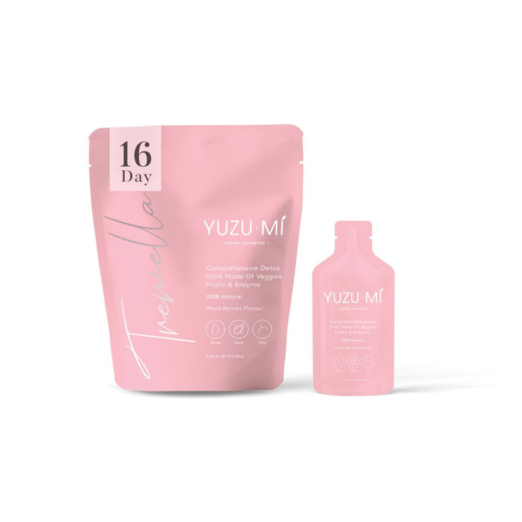 TREMELLA | [C18] YUZUMI 蔬果植物酵素綜合美白排毒飲(16枚x 20g) [平行進口] 減肥 瘦身 纖體 卡路里控制 生酮 減肚腩 宿便 便秘壓力 暗瘡衰老 去浮腫 美白 (FM)